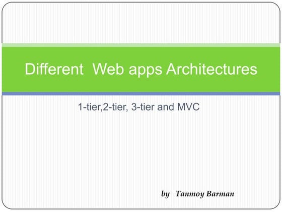 Web apps architecture