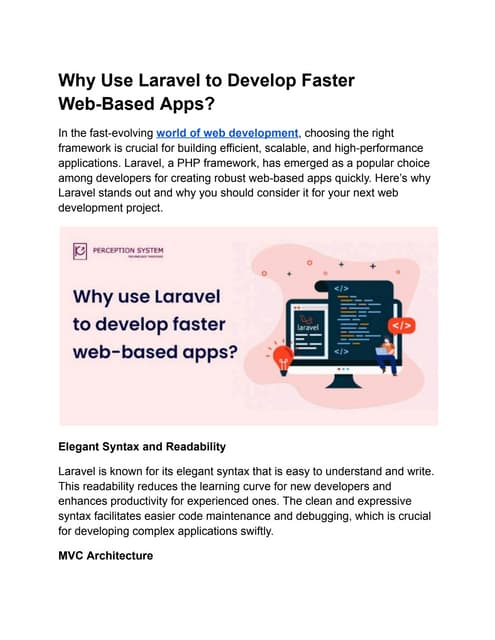 Why Use Laravel to Develop Faster Web-Based Apps?.pdf