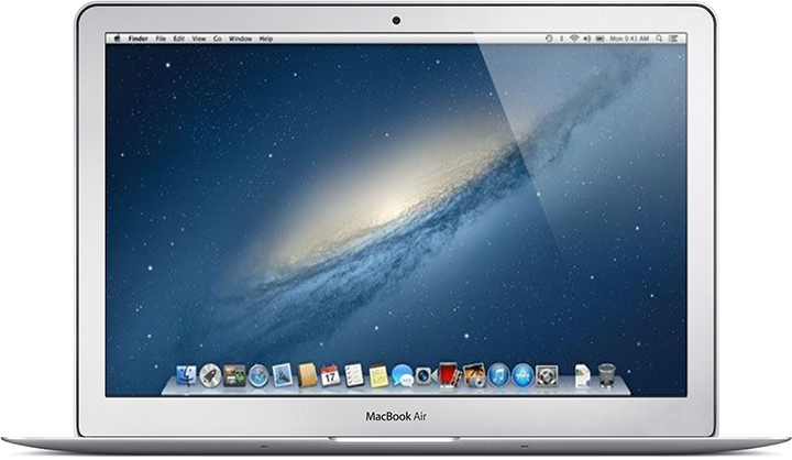 Vorderseite des MacBook Air (13", Mitte 2012).