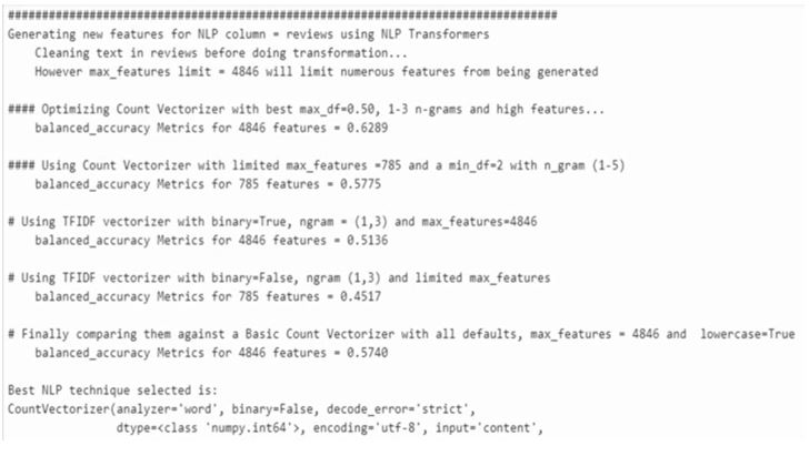 count vectorization | Automated Text Classification
