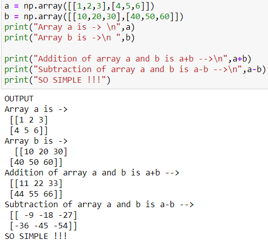 ARRAY OPERATIONS