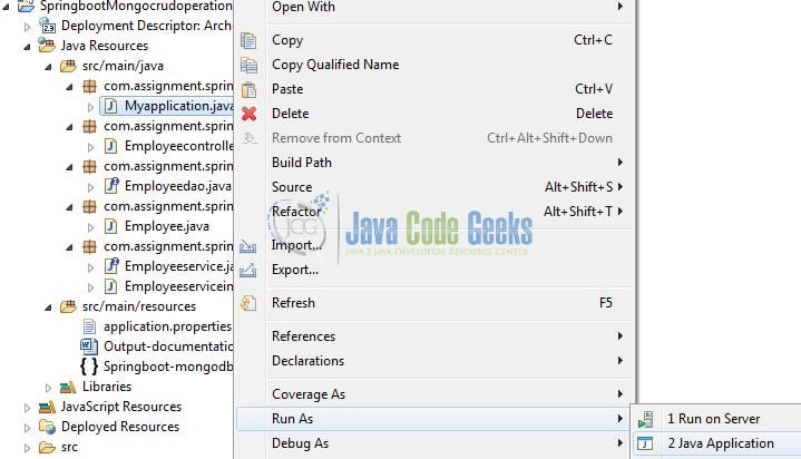 Spring Boot MongoDB Crud - Run the Application