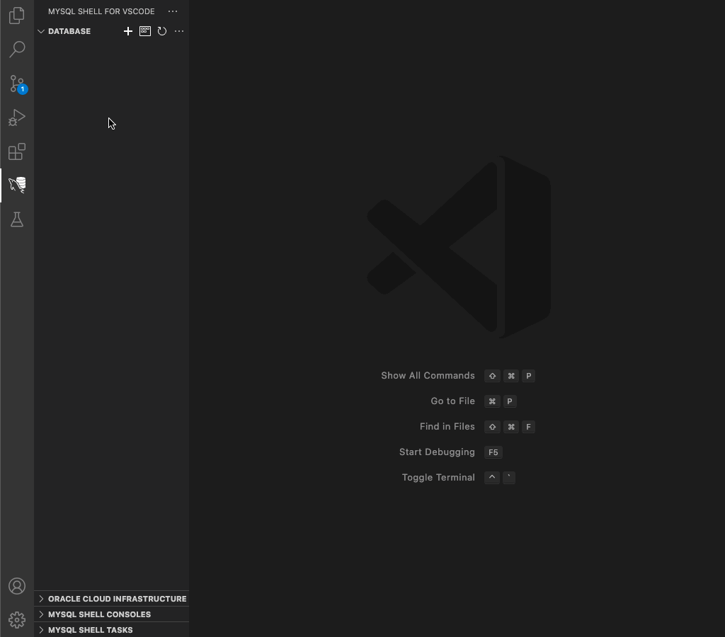 MySQL Shell For VS Code Screenshot