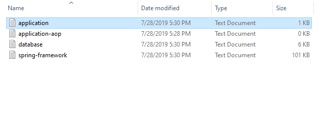Spring boot multiple log files example