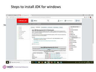 Steps to install JDK for windows
Step 1: Download JDK for windows.
 