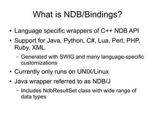 Writing Efficient Java Applications For My Sql Cluster Using Ndbj