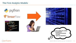 9Apache Kafka and Machine Learning – Kai Waehner
The First Analytic Models
How to deploy the models
in production?
…real-time processing?
…at scale?
…24/7 zero downtime?
 