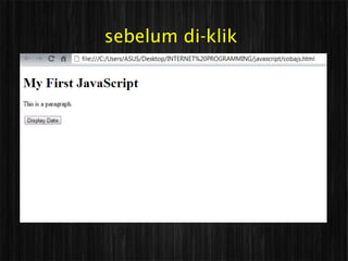 sebelum di-klik
 