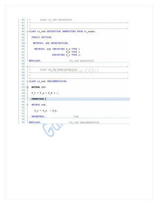 Abap object-oriented-programming-tutorials