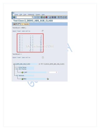 Abap object-oriented-programming-tutorials