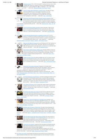 10/18/23, 10:21 AM Advanced View Arduino Projects List - Use Arduino for Projects
https://duino4projects.com/advanced-view-arduino-projects-list/?page31074=5 27/51
437. Stripboard Arduino In this, my first Instructable I'm going to show you how to make
a stripped down Arduino for a fraction of the price, using Stripboard/Veroboard.
Material List: 1x Atmel ATMega168 = �2.65 1x Stipboard = 72p 1x 7805 Voltage
regulator = 26p 2x LEDs =…... Listed under: Development Board – Kits Projects, Projects
438. Control an Arduino With a Wristwatch (TI eZ430 Chronos) The watch The Texas
Instruments eZ430 Chronos is a cool gadget. It has bidirectional radio
communication, and a whole bunch of sensors: temperature, pressure,
acceleration.In fact, it is a development kit for the MSP 430 (a low-power
microcontroller), that TI packaged as a watch (pure…... Listed under: Clock – Timer Projects
439. SuperScope: Circuit Simulation through Arduino-Processing Interface nto the
program where you can physically manipulate them. Arduino tests for the value of
the component (a capacitor, inductor, resistor, or waveform of specific frequency)
then sends the data to Processing. Imported components can then be plugged into
circuit schematics. SuperScope builds upon the…... Listed under: Interfacing(USB – RS232 – I2c -ISP)
Projects, Projects
440. Improved Simple Wing Shield using arduino Not too long ago, I made my own
version of the popular Wing Shield out of some spare parts and scraps of perf
board I had laying around. Instead of the screw terminals that the regular wing
shield uses, I used some female headers that…... Listed under: Home Automation
Projects
441. A credit card sized Ethernet Arduino compatable controller board I love the
Arduino as a simple and accessible controller platform for many varied projects. A
few months ago, a purchased an Ethernet shield for my Arduino controller to work
on some projects with a mate of mine - it was a massive hit -…... Listed under:
Development Board – Kits Projects, Internet – Ethernet – LAN Projects, Projects
442. Make Your Own GRBL CNC Pendant So you just finished your DIY CNC machine, set
up GRBL and even cut your first part. Now what? Well, did you know that as of
GRBL v0.8 there are pinouts some really useful commands such as Cycle Start, Feed
Hold and a Soft Reset?…... Listed under: CNC Machines Projects
443. How to access 5 buttons through 1 Arduino input Using this method, I'll show you
how you can access 5 (or even more) inputs through 1 Arduino pin. These buttons
will only be read correctly if only one is pushed at any time though. As we go
through it I'll explain whatever background info…... Listed under: How To – DIY –
Project Ideas, LED Projects, Projects
444. LittleBitty Joe using arduino Say Hello to littleBitty Joe! Joe is my school's mascot!
Speak to Joe and watch his eyebrows lift, whiskers vibrate, eyes illuminate, heart
spin and hear him ROAR! Not only does his roaring affect work with our project,
but it can definitely work with your…... Listed under: Game – Entertainment Projects
445. Digispark DIY: The smallest USB Arduino Digispark is an ATtiny85 based
microcontroller development board come with USB interface. Coding is similar to
Arduino, and it use the familiar Arduino IDE for development. Digispark is
copyrighted by Digistump LLC (digistump.com) and the full license is here:
http://digistump.com/wiki/digispark/policy Specification: Support for the Arduino IDE…... Listed
under: Development Board – Kits Projects, How To – DIY – Projects, Interfacing(USB – RS232 – I2c -
ISP) Projects, Projects
446. 3D-Printed Biologically-Inspired Robotics I have been spending the last few months
doing research into biologically inspired robotic structures. While my approach
may seem formalistic in nature, these devices were simply a means for ultimately
conducting social research. This desire stems from my experience building Simple
Bots, and their…... Listed under: Robotics – Automation Projects
447. Light Clapper using arduino This is a project that I quickly made one night because
I wanted to 'clap' to turn off and on the light in my room! I have a small room for
myself, so I basically have no other noise around. So, I was able to…... Listed under:
Home Automation Projects
448. RC Car Anti-Crash System Using Arduino Hi guys! So for my electronics class this
year we were tasked with creating some kind of electronic gadget in order to
demonstrate what we learned over the semester. Being a car-loving type of guy, I
decided to get a cheap RC car and see…... Listed under: Car Projects, Projects,
Security – Safety Projects
449. Arduilay is An 8 Channel AC Relay Box For Use With Arduino Arduilay is an 8
channel AC relay box for use with Arduino, Max/MSP, Processing, etc. I designed
this system as an alternative to the USB>DMX 4 channel relay option. While DMX
gives you dimming control, the setup is easily 5 times as expensive as this…... Listed
under: Development Board – Kits Projects
450. ARDUINO Laser 3D Tracking or Range Finder The idea of using triangulation for
distance measurements is well known since Pythagorean time, when his brilliant
formula become available for mathematicians. What is new in this design, is lasers
power control via “blooming” effect of CMOS camera. Here this “negative” effect
was put to…... Listed under: Metering – Instrument Projects, Projects, Sensor – Transducer – Detector
Projects
451. Cheap and effective Sous Vide cooker (Arduino powered) Sous-vide cooking is a
great new way of cooking food. I will not explain why and how it works here... for
great recipes and explanations, you can check out those guys :
http://modernistcuisine.com/2013/01/why-cook-sous-... Unfortunately, a good
(and I mean precise to the half °C) sous-vide…... Listed under: Home Automation Projects
452. 2 player Pong using Arduino I started with the Instructable from Kyle Brinckerhoff;
http://www.instructables.com/id/Ardu-pong-the-Arduino-based-pong-console/
Thanks Kyle! and the following at Make magazine
http://blog.makezine.com/archive/2007/08/arduino-pong.html and I see the
original code is attributed to Pete Lamonica Thanks Pete!! I am using the paddles instead of the joy
stick and I have made…... Listed under: Game – Entertainment Projects, Projects
453. ASCII Table using Arduino Demonstrates the advanced serial printing functions by generating a
table of characters and their ASCII values in decimal, hexadecimal, octal, and binary. For more on
 