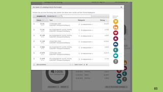 Modern Techstack : Frameworks
Java language
- TypeScript
- SourceMaps
- CSS
- HTML
JUnit/Selenium
- Unit Testing
Karma with Jasmine
- Integration UI Testing
Protractor
- Acceptance Testing
cucumber.js
Component based / OO
JSF/Vaadin/Spring MVC
- Jersey → Java
- Angular
- Bootstrap
- ...
- declarative
- Composite Pattern
- project structure: web optimized
85
 