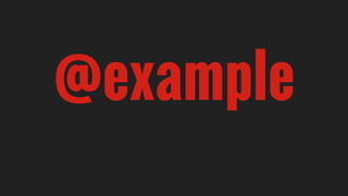 @example
 