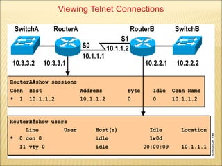 Viewing Telnet Connections
 