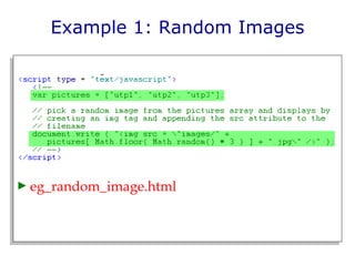 Example 1: Random Images eg_random_image.html 