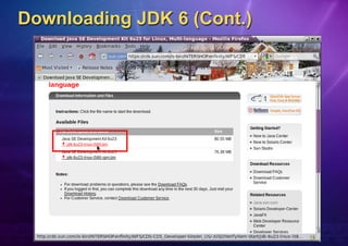 Downloading JDK 6 (Cont.)
 