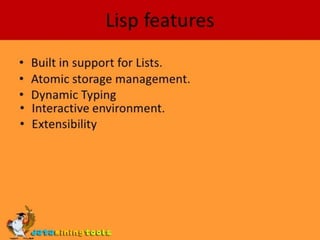 LISP Programming Language (Artificial Intelligence)
