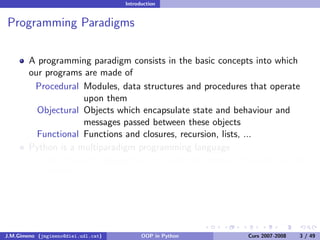 Object-oriented Programming in Python