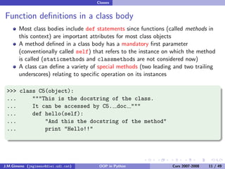 Object-oriented Programming in Python