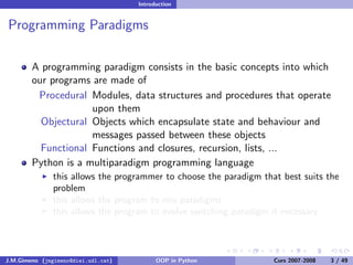 Object-oriented Programming in Python