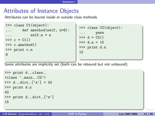 Object-oriented Programming in Python