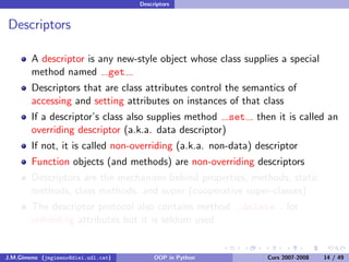 Object-oriented Programming in Python