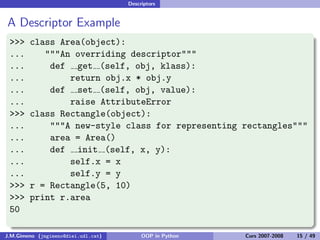 Object-oriented Programming in Python