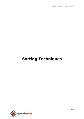 Data Structures & Algorithms
130
Sorting Techniques
 