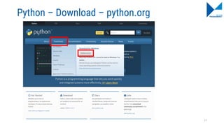 Python – Download – python.org
17
 