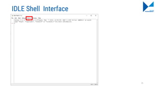 IDLE Shell Interface
25
 