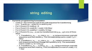 string editing
 