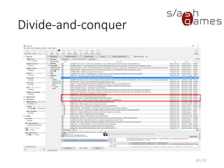 Divide-and-conquer
19 / 55
 