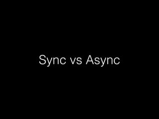 Sync vs Async

 