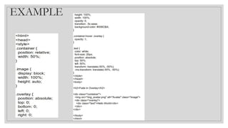 EXAMPLE
 