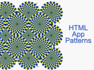 HTML
App
Patterns
 