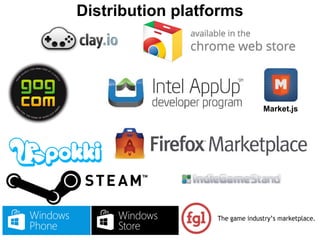 Distribution platforms
Market.js
 