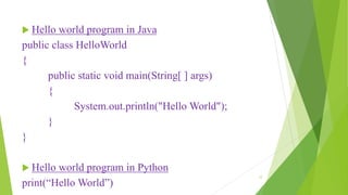 Introduction to python programming