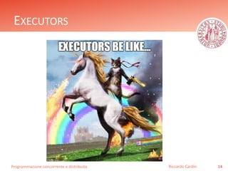 Programmazione concorrente e distribuita
EXECUTORS
14Riccardo Cardin
 