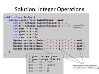Solution: Integer Operations
 