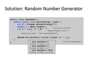 Solution: Random Number Generator
 