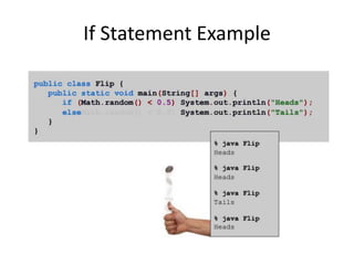 If Statement Example
 