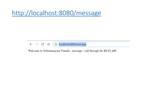 http://localhost:8080/message
 
