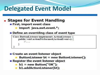Delegated Event Model
 