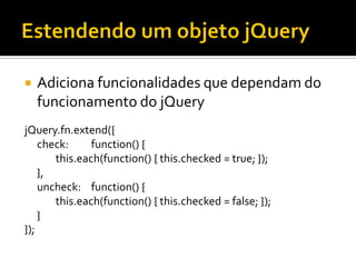 JavaScript ninja com jQuery
