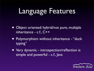 Jython: Integrating Python and Java