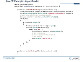 JavaEE Example: Async Servlet
 