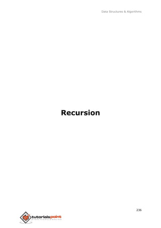 Data Structures & Algorithms
236
Recursion
 