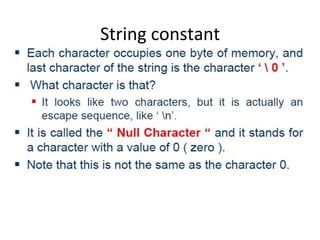 String constant
 