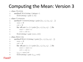 Computing the Mean: Version 3
Fixed?
 