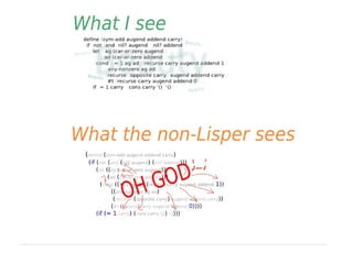 Lisp in 1 slide
 